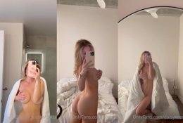 Daisy Keech Nipple Tease Selfie Video  on girlsfans.net