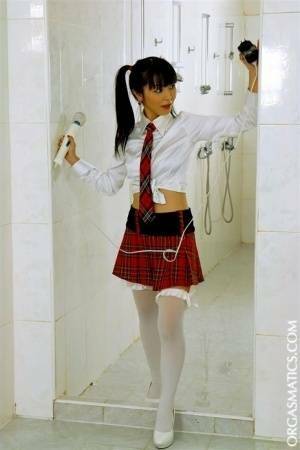 Japanese school girl and her white ESL teacher engage in lesbian sex - Japan on girlsfans.net