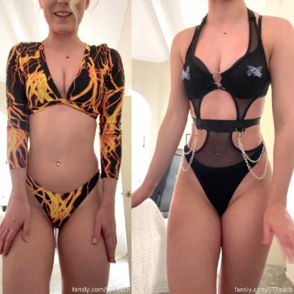 STPeach Sexy Outfit Try On Haul Fansly Video  - Canada on girlsfans.net