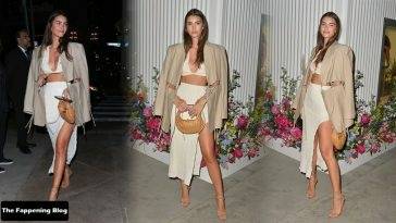 Leggy Cindy Mello Attends the Miss Dior Millefiori Garden Pop-Up Opening in Los Angeles - Los Angeles on girlsfans.net