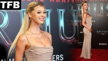 Loren Gray Stuns in a Tight Dress at the “Morbius” Premiere in Los Angeles - Los Angeles on girlsfans.net