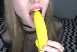 Peas And Pies Banana Sucking Sensual ASMR Video on girlsfans.net