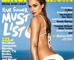 Jessica Alba In A Bikini On The Cover Of Entertainment Weekly on girlsfans.net