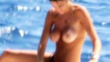 Francesca Sofia Novello Nude Tits on the Yacht on girlsfans.net