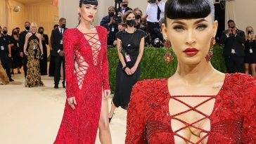 Megan Fox Looks Sexy in Red at the 2021 Met Gala in NYC (148 Photos) [Updated] on girlsfans.net