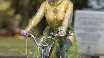 Maisie Williams Rides Bike On Set of New 18Sex Pistols 19 TV Series on girlsfans.net
