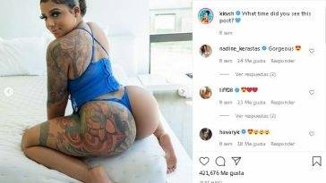 KKVSH Tatted Ebony Whore Teasing Ass OnlyFans Insta  Videos on girlsfans.net