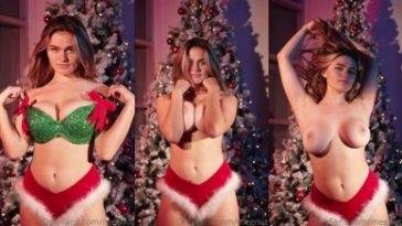 Megan Guthrie Nude Boobs Teasing in Christmas Video  on girlsfans.net