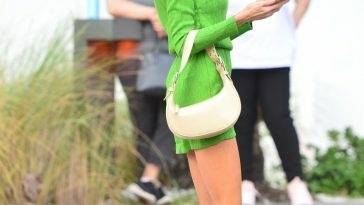 Leggy Charlotte McKinney Stands Out in Vibrant Colors Leaving the Edition Hotel in Miami - Charlotte on girlsfans.net