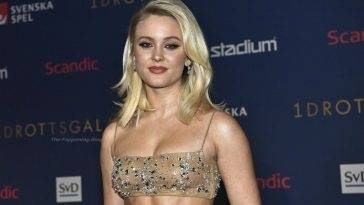 Zara Larsson Shows Off Her Nipples at the Swedish Sports Award - Sweden on girlsfans.net