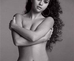Selena Gomez Nude Outtake From V Magazine on girlsfans.net