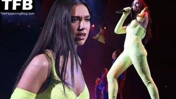 Dua Lipa Shows Off Her Sexy Body on Stage as She Performs During the Future Nostalgia Tour on girlsfans.net