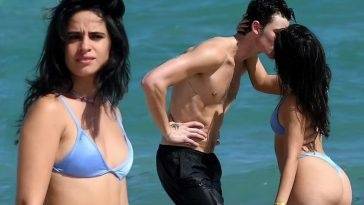 Camila Cabello & Shawn Mendes Enjoy the Beach in Miami on girlsfans.net