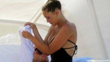 Francesca Aiello Nude Tits Flashed on the Beach ! on girlsfans.net