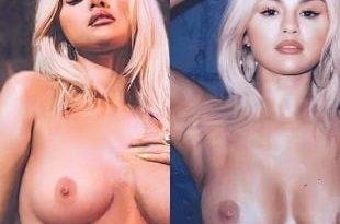 Selena Gomez Shows Off Her Fat Nude Tits To Sell Swimsuits on girlsfans.net