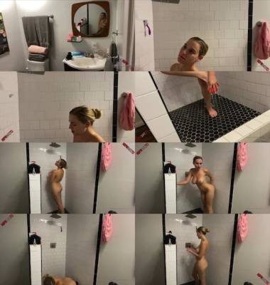 Blake Blossom - dildo masturbation in shower on girlsfans.net
