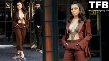 Charli XCX Shows Off Her Sexy Tits in New York - New York on girlsfans.net