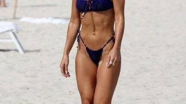 Camila Coelho Shows Off Her Sexy Bikini Body on the Beach in Miami on girlsfans.net