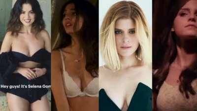 Which one takes your load? Selena Gomez, Victoria Justice, Kate Mara or Emma Watson on girlsfans.net