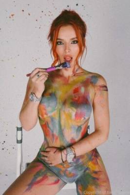 Bella Thorne Nude Body Paint Onlyfans Set  - Usa on girlsfans.net