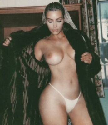 Kim Kardashian Nude Thong Magazine Photoshoot Set  - Usa on girlsfans.net