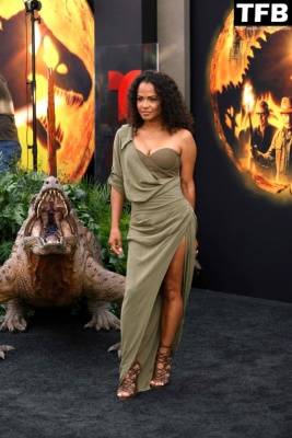 Christina Milian Displays Her Sexy Tits & Legs at the “Jurassic World: Dominion” Premiere in Hollywood on girlsfans.net