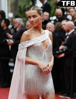 Claire Holt Shows Off Her Sexy Legs at the 75th Annual Cannes Film Festival on girlsfans.net