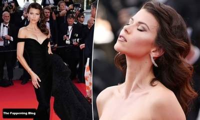 Georgia Fowler Shows Off Her Cleavage at the 75th Annual Cannes Film Festival - Georgia on girlsfans.net