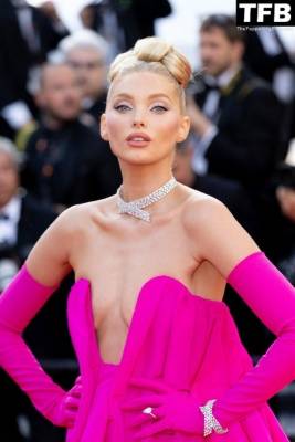 Elsa Hosk Shows Off Her Sexy Tits at the 75th Annual Cannes Film Festival on girlsfans.net