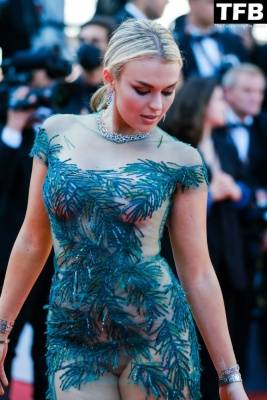 Tallia Storm Looks Hot in a See-Through Dress at the Screening of 1CArmageddon Time 1D During the 75th Annual Cannes Film Festival on girlsfans.net