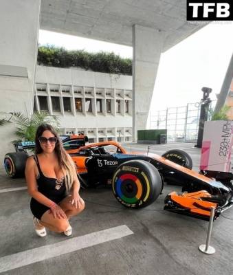 Claudia Romani Attends the F1 McLaren Event in Miami Beach on girlsfans.net