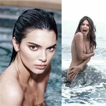Kendall Jenner Nude Beach Photoshoot  on girlsfans.net