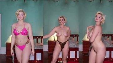 Stefania Ferrario Nude Bikini Try On Video  on girlsfans.net