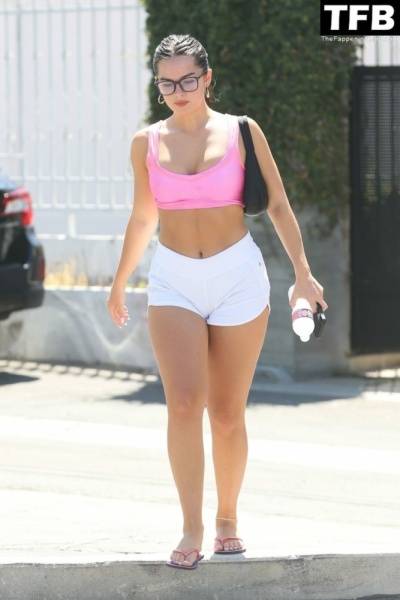 Addison Rae Looks Happy and Fit While Coming Out of a Pilates Class in WeHo on girlsfans.net
