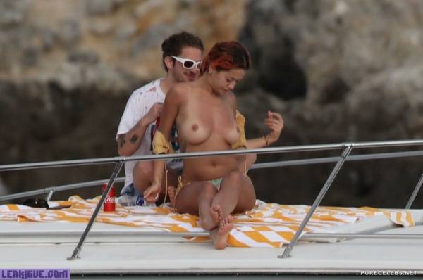  Rita Ora Topless On A Yacht Without Watermark And HQ on girlsfans.net