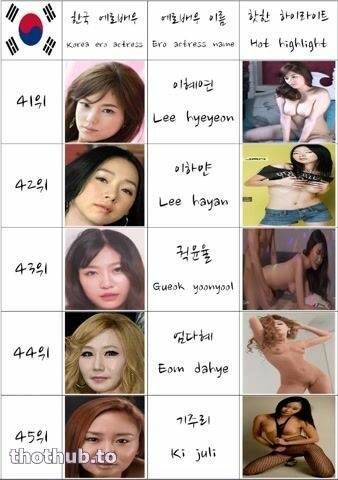 South Korean Woman Ero Actress Nude Model They Are Not A Pornstar AV Ranking Top 60 5 - North Korea on girlsfans.net