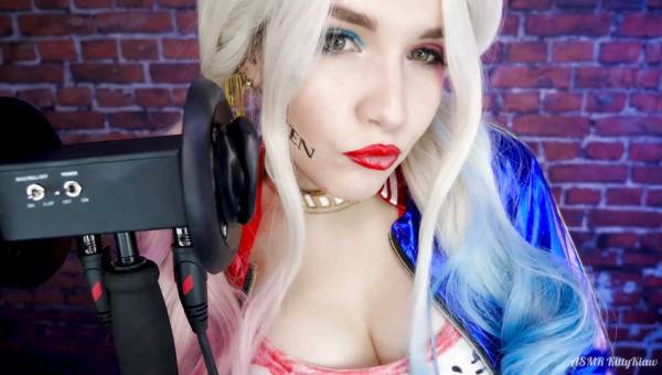 Kitty Klaw ASMR - Harley Quinn Licking & Mouth sounds on girlsfans.net