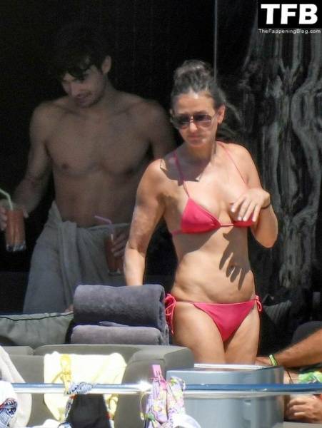 Demi Moore Looks Sensational at 59 in a Red Bikini on Vacation in Greece - Greece on girlsfans.net
