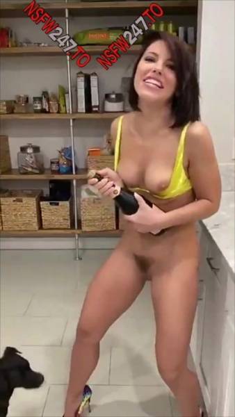 Adriana Chechik masturbating till squirt & drinking it snapchat premium xxx porn videos on girlsfans.net