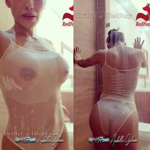 Anabella Galeano Nude Swimsuit Shower Video  on girlsfans.net