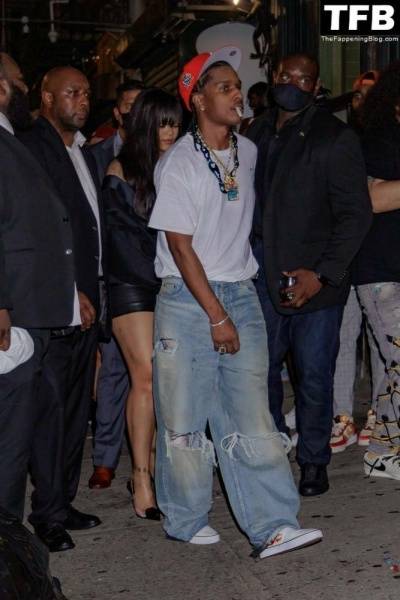 Rihanna & ASAP Rocky Have a Wild Night Out For the Launch in New York - New York on girlsfans.net