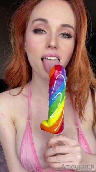 Amouranth Dildo Blowjob Onlyfans Video Leaked on girlsfans.net