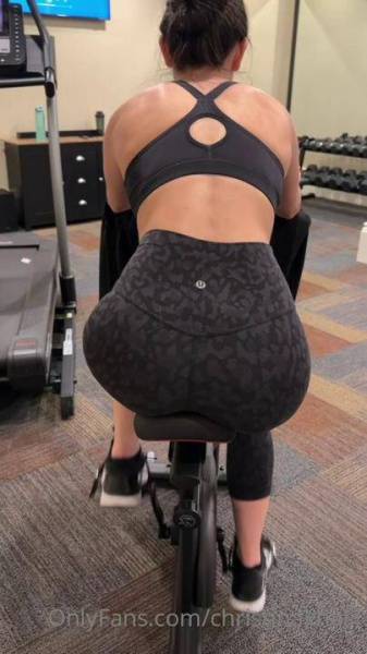 Christina Khalil Gym Ass Leggings Strip Onlyfans Video Leaked on girlsfans.net