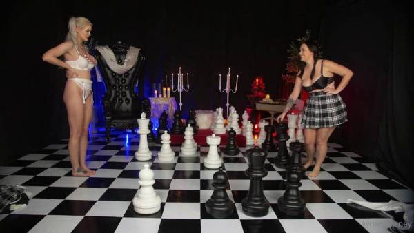 Meg Turney Danielle DeNicola Chess Strip Onlyfans Video Leaked on girlsfans.net