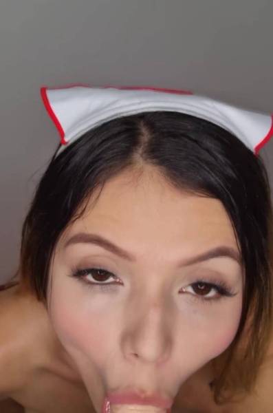 This naughty nurse gives you a special treatment! It was so sloppy with your big dick on girlsfans.net