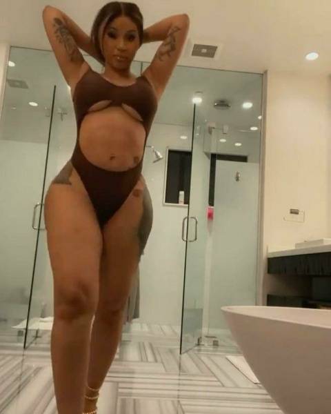 Cardi B Sexy One-Piece Modeling Video Leaked - Usa - New York on girlsfans.net